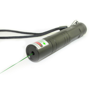 Puntero láser verde estilo linterna 200mW 532nm negro - ES